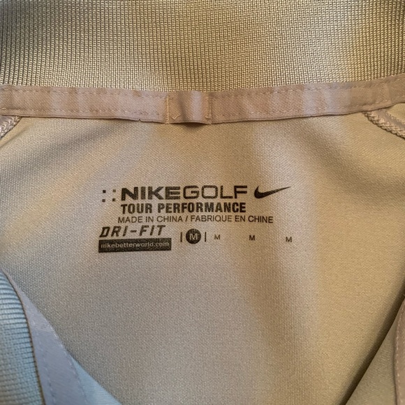 Nike Gold Tour Performance Polo Shirt Men’s Medium Gray - Picture 2 of 4